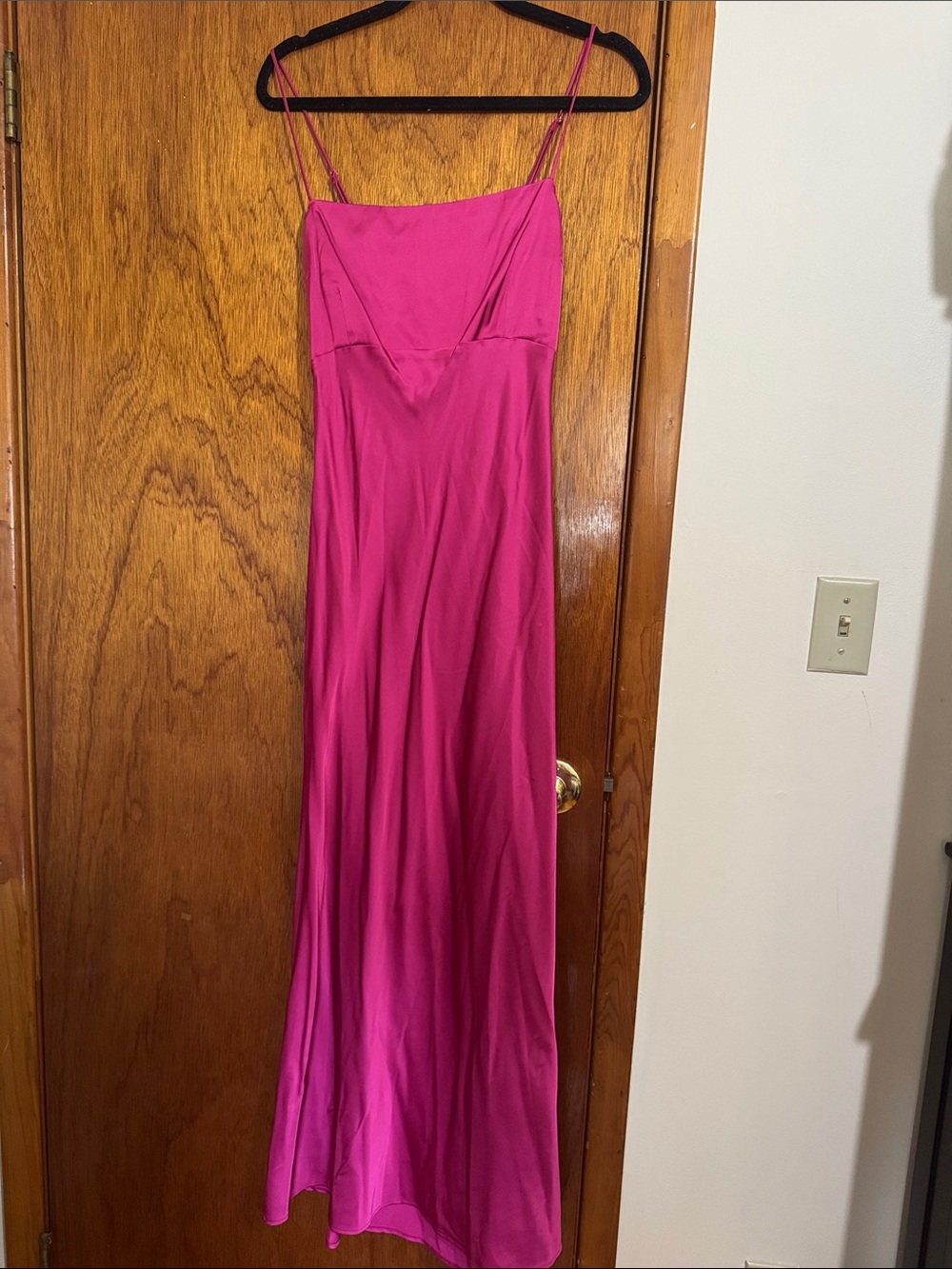 Abercrombie & Fitch Fuchsia Slip Maxi Dress